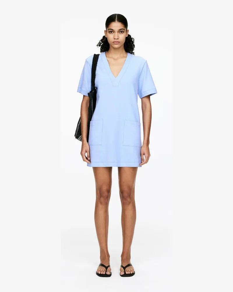 Arket Baumwoll-Frottee-Kleid -Blau Blau