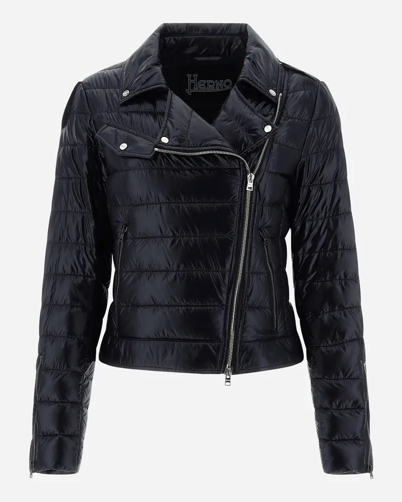 Herno Bomberjacke Aus Nylon Ultralight Schwarz