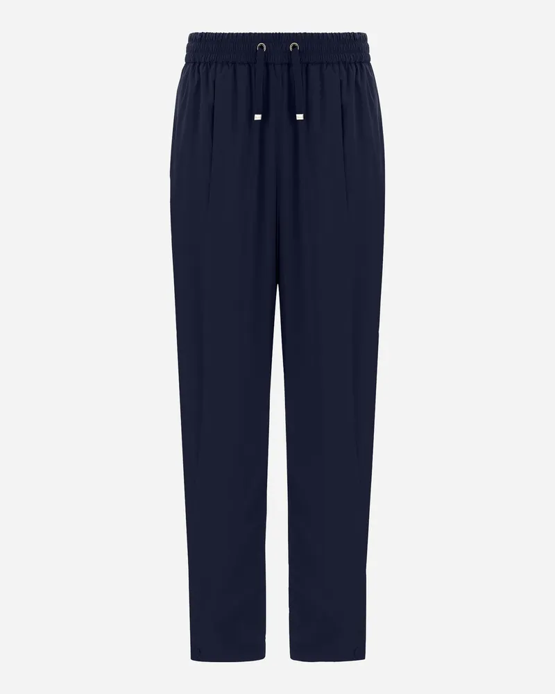 Herno Hose Aus Light Nylon Stretch Blau