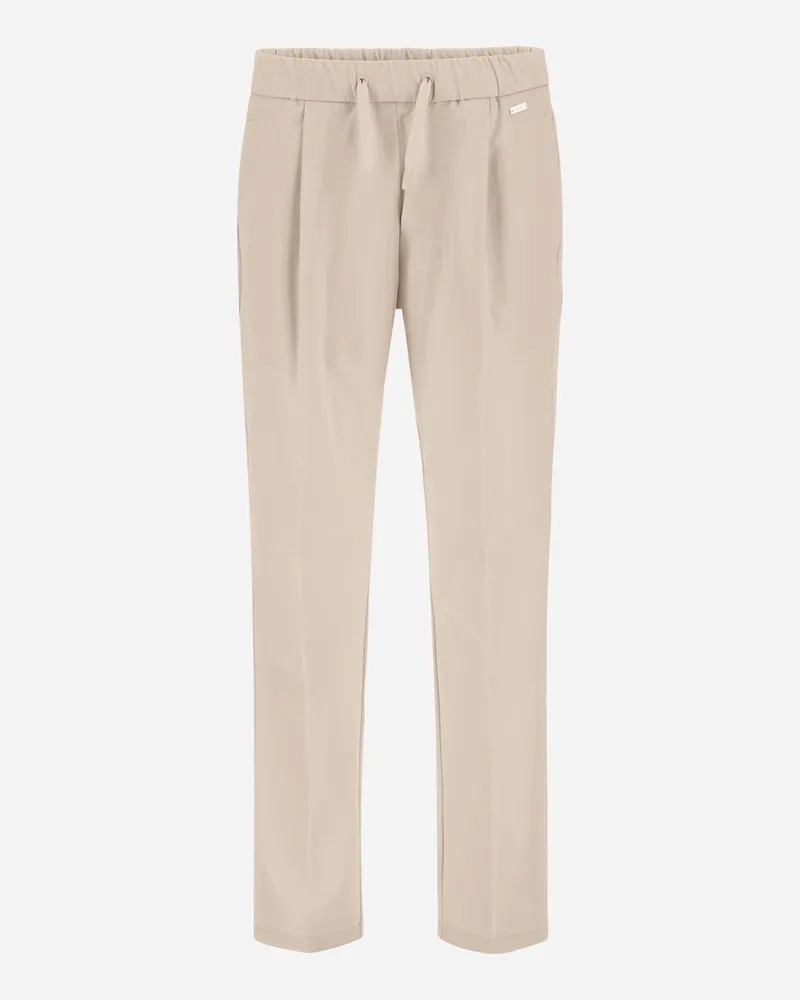 Herno Hose Aus Light Comfort Stretch Woven - Frau Hose Elfenbein Elfenbein