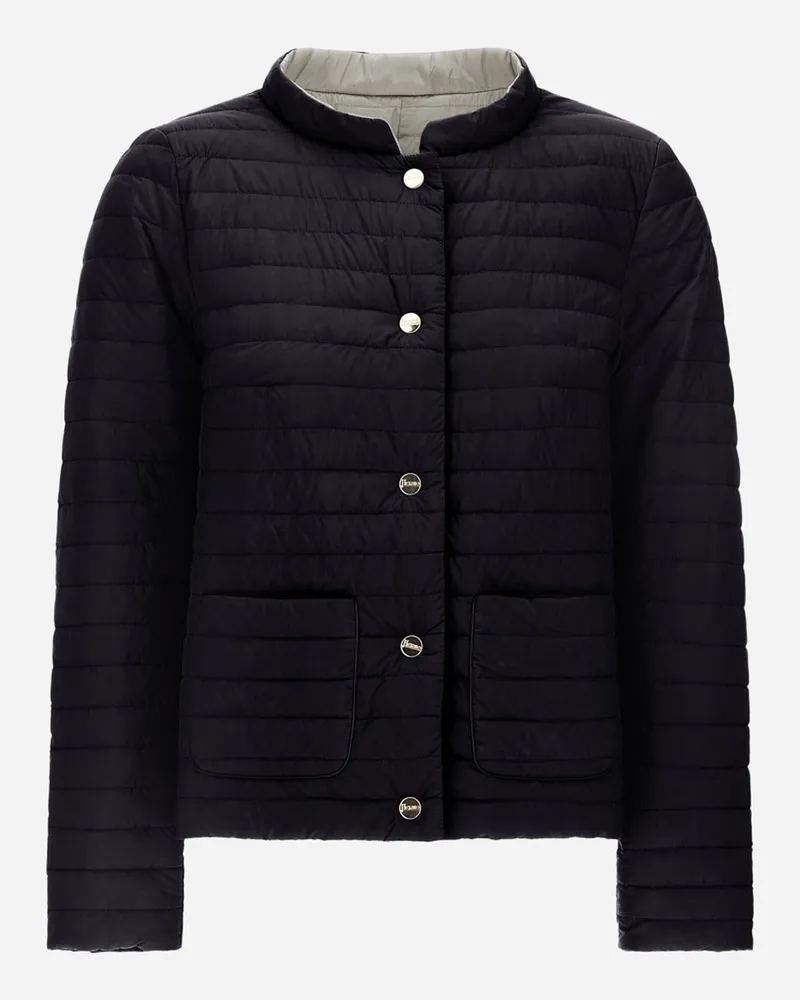 Herno Wendbare Jacke Aus Ecoage Und Nylon Ultralight Schwarz