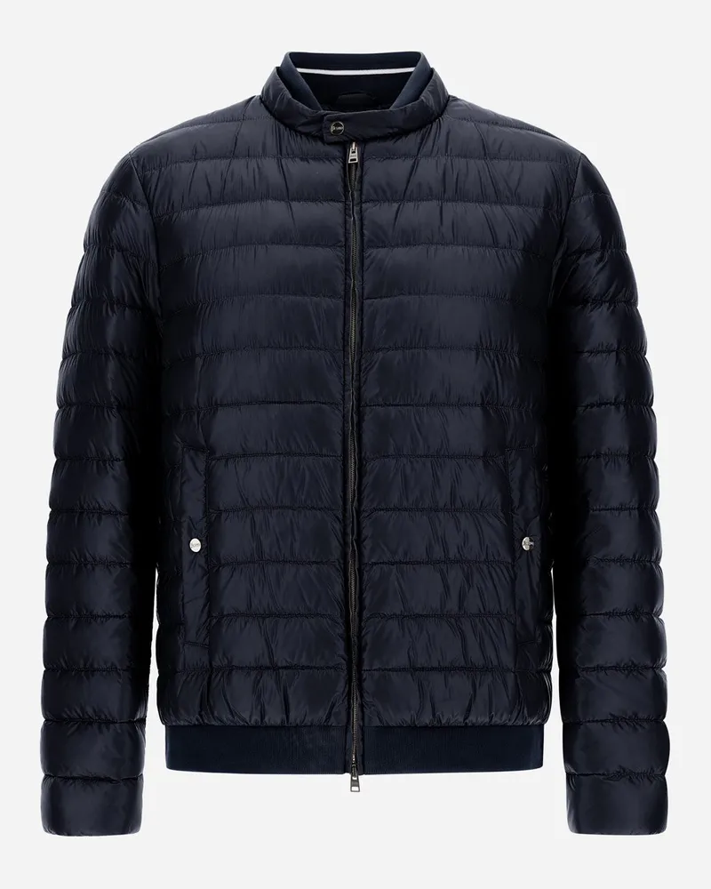 Herno Bomberjacke Aus Nylon Ultralight Marineblau