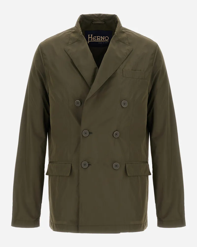 Herno Blazer Aus New Techno Taft Military