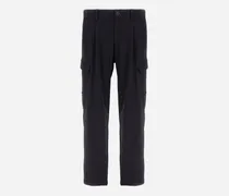 Cargohose Aus Light Comfort Stretch Woven - Mann Hose Schwarz