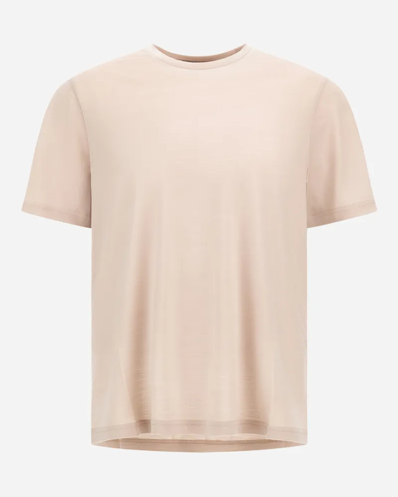 Herno T-shirt Resort Aus Wolljersey Mit Glänzender Optik - Mann T-shirt & Polo-shirts Chantilly Chantilly