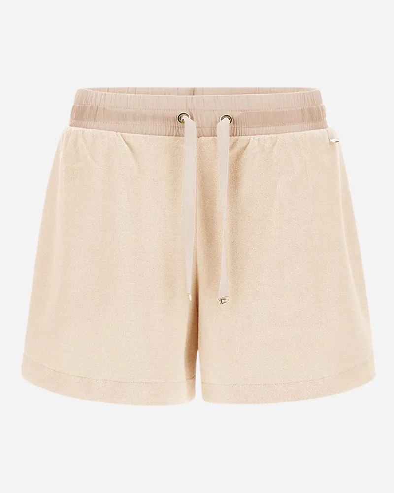 Herno Shorts Aus Sponge Effect Sweater Chantilly