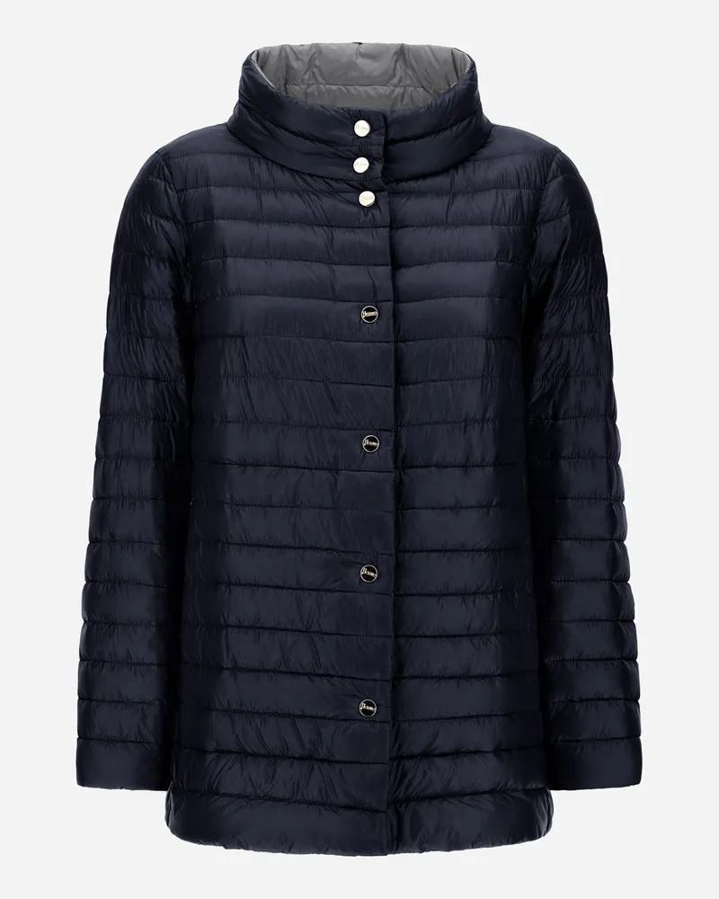 Herno Wendbare A-shape-jacke Aus Nylon Ultralight Blau