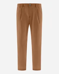 Herno Hose Aus Cotton Feel Camel