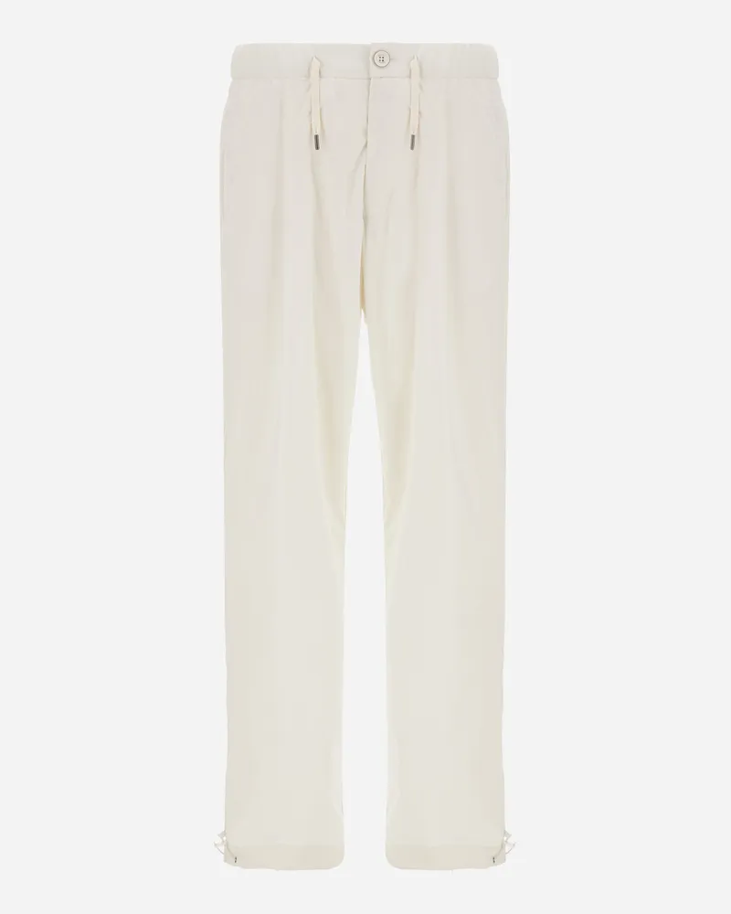 Herno Hose Resort Aus Leichtem, Elastischem Nylon - Mann Hose Weiß Weiß