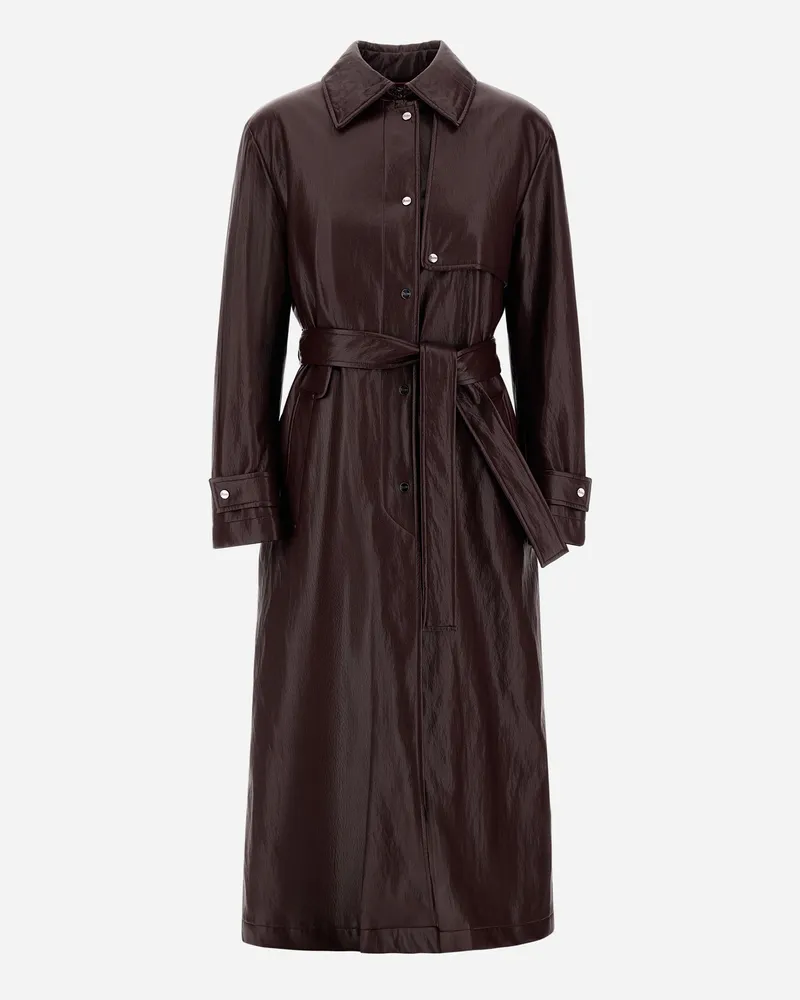 Herno Trenchcoat In Lederoptik - Frau Mäntel & Trenchcoats Bordeaux Bordeaux