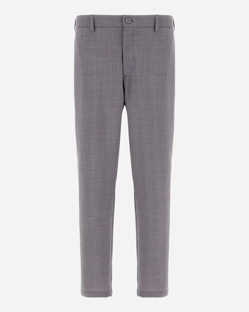 Herno Hose Aus Light Wool Blend Grau