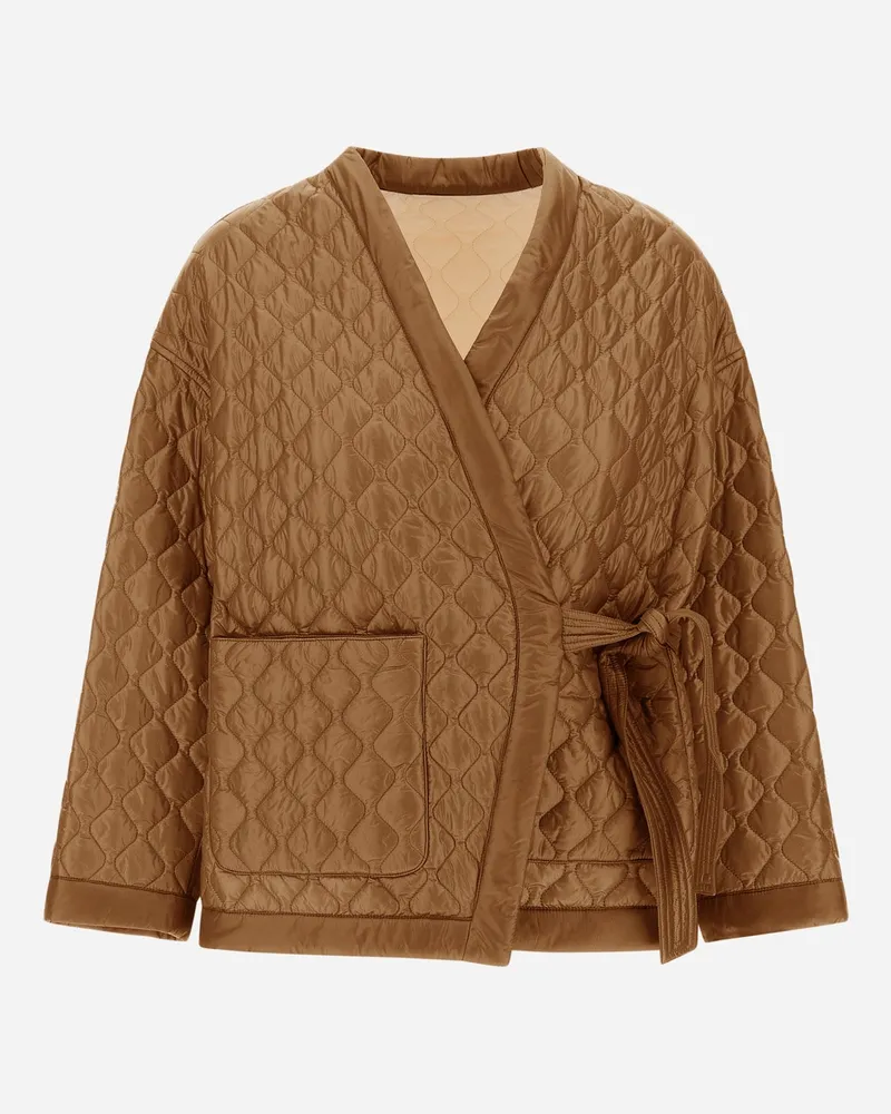 Herno Jacke Aus Nylon Ultralight Camel