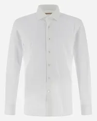 Herno Hemd Resort Aus Blanche Jersey Weiß