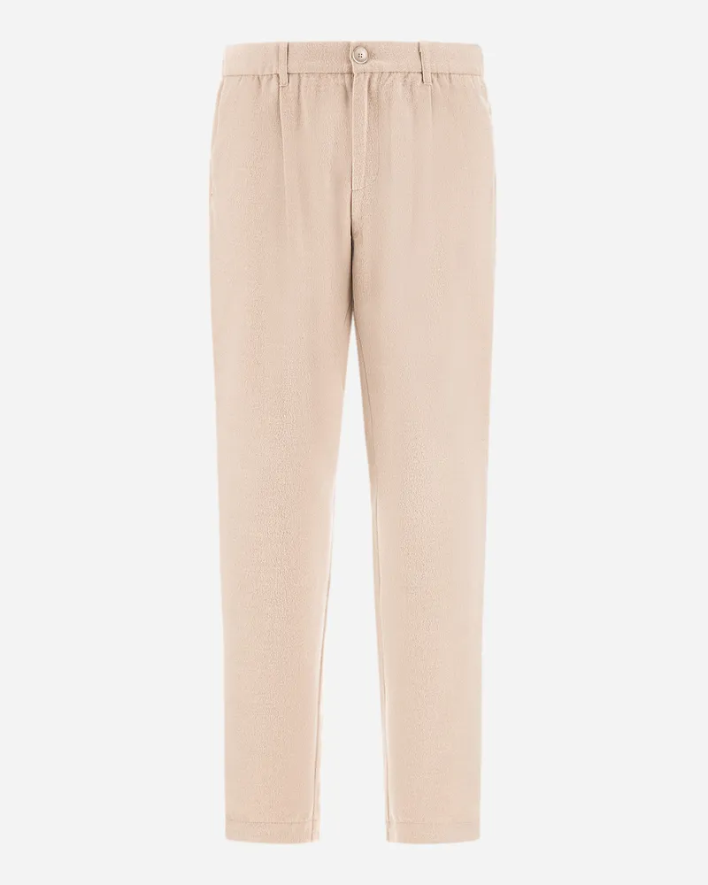 Herno Hose Resort Aus Mélange-flanell Aus Einer Wollmischung - Mann Hose Chantilly Chantilly