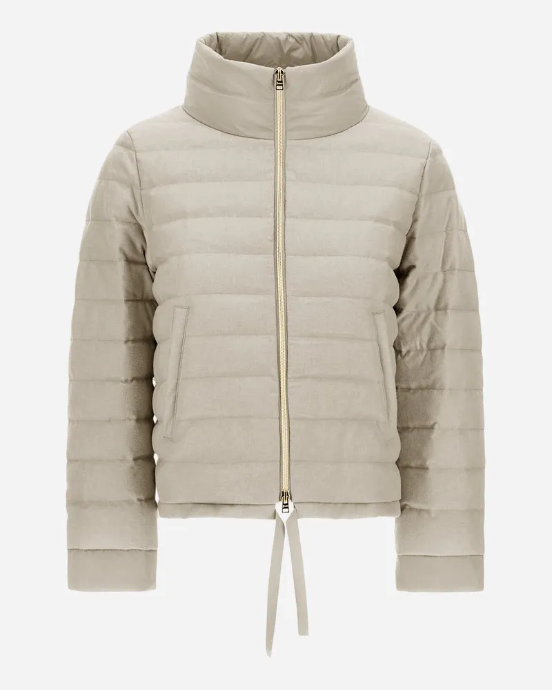 Herno Jacke Aus Kaschmir, Seide Und Ecoage Chantilly