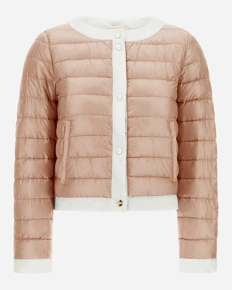 Herno Jacke Aus Nylon Ultralight Und Ecoage Hellrosa