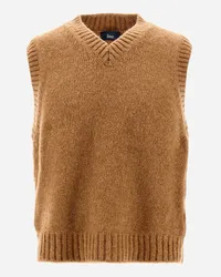 Herno Weste Aus Plain Alpaca Wool Terrakotta