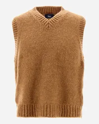 Herno Weste Aus Plain Alpaca Wool Terrakotta