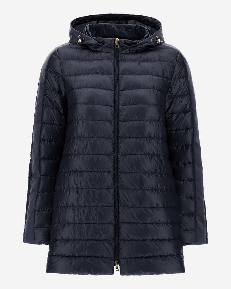 Herno A-shape-jacke Aus Nylon Ultralight Und Techno Taft Marineblau