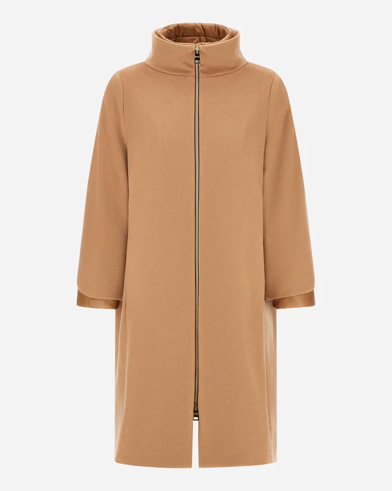 Herno Mantel Aus New Cashmere Und Nylon Ultralight - Frau Mäntel & Trenchcoats Camel Camel