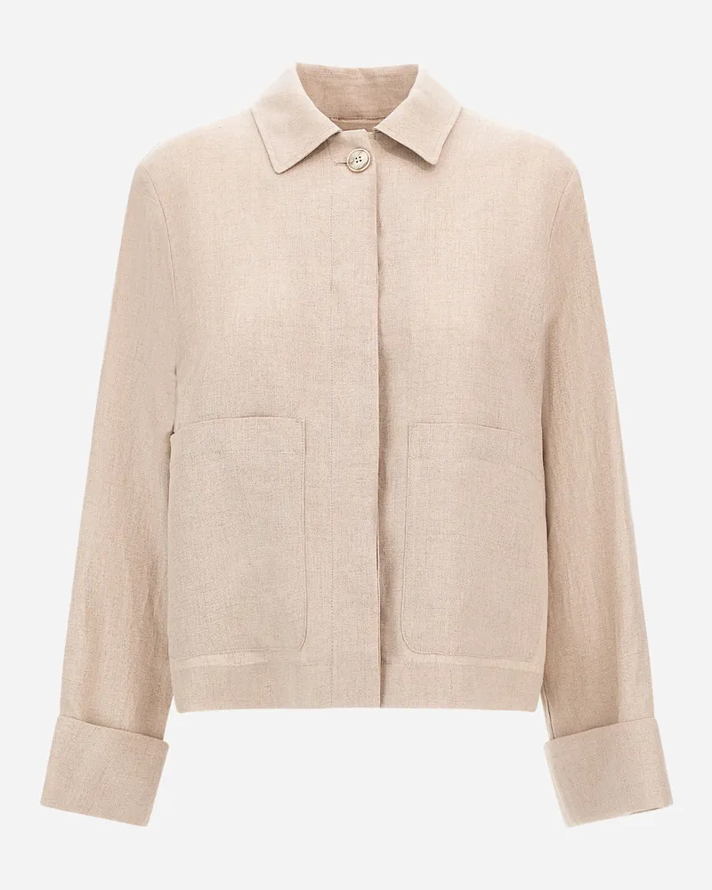 Herno Jacke Resort Aus Délavé-leinen - Frau Blazers Chantilly Chantilly