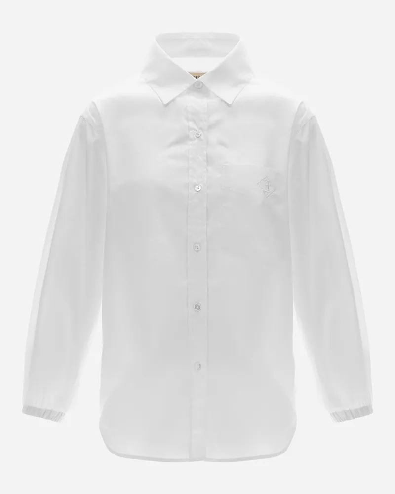 Herno Hemdbluse Aus Cotton Weiß