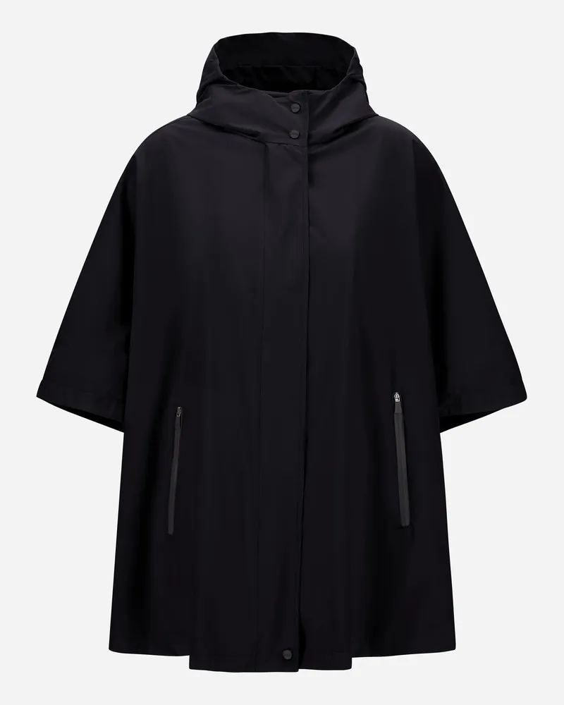 Herno Poncho Aus Gore-tex Infinium Windstopper Schwarz