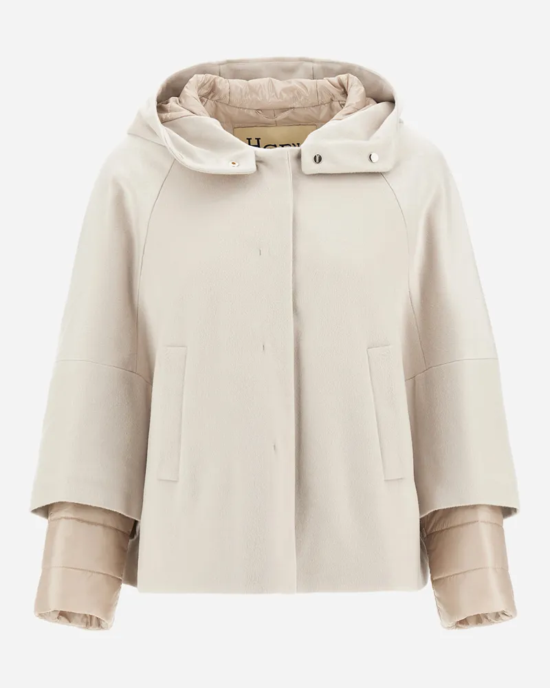 Herno Cape Aus Pure Cashmere Und Nylon Ultralight - Frau Capes Chantilly Chantilly