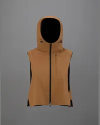 Herno Ärmellose Laminar Jacke Aus Gore-tex Paclite Tabak