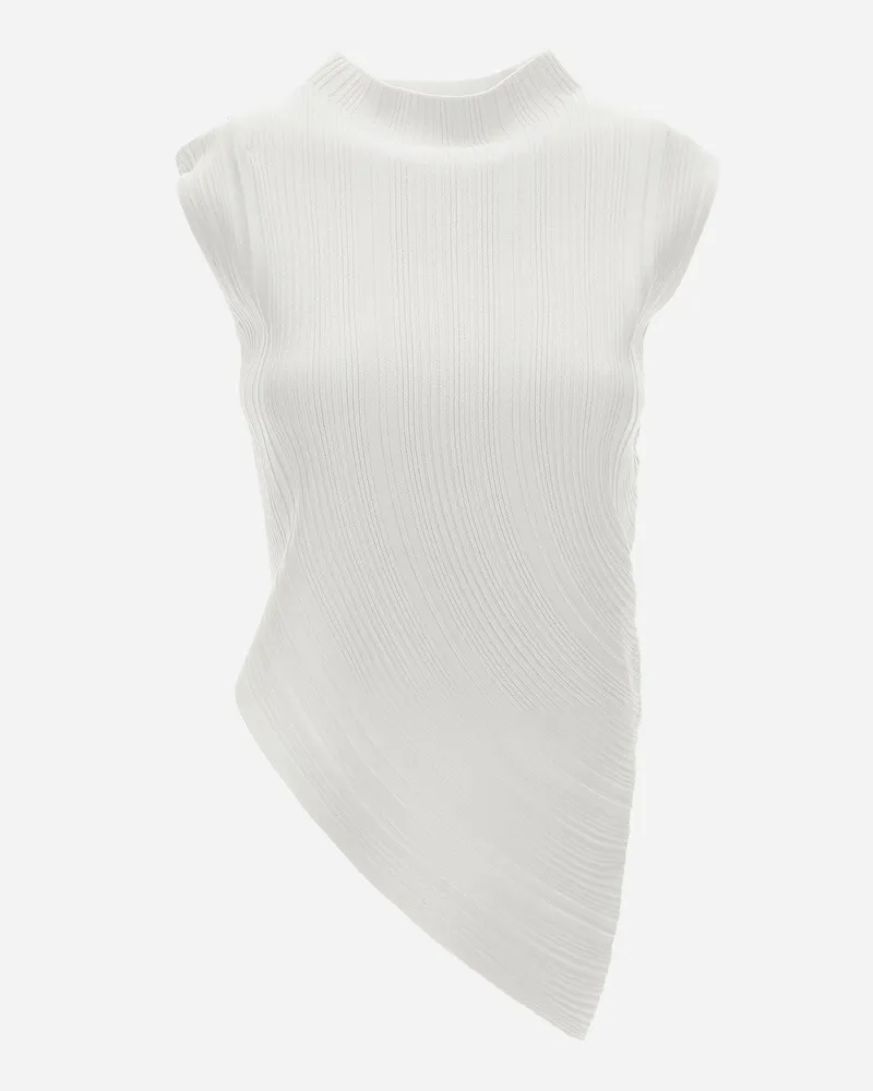 Herno Tanktop Aus Matt Viscose Cremefarben