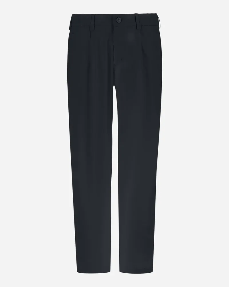 Herno Hose Mit Tunnelzug Aus Cotton Feel Marineblau