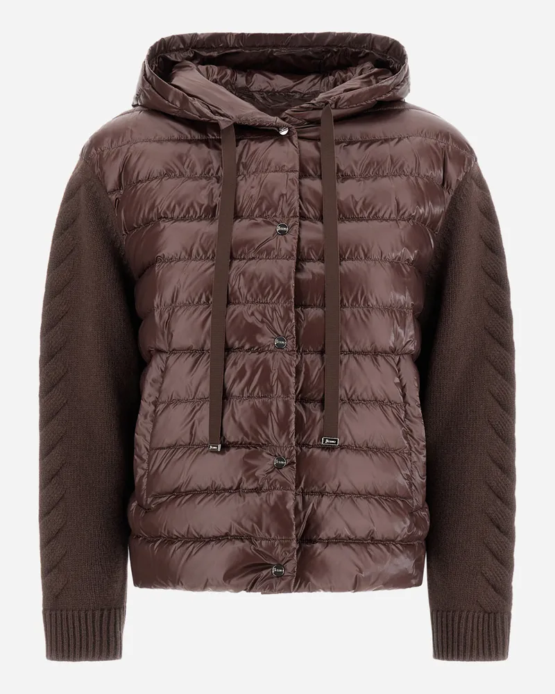 Herno Jacke Resort Aus Nylon Ultralight - Frau Pullover & Strickjacken Dunkle Schokolade Dunkle