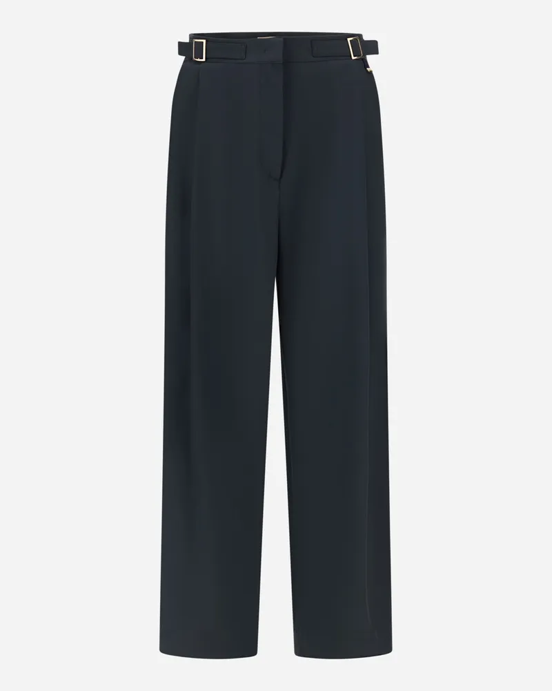 Herno Damenhose Aus Strukturiertem Nylon Marineblau