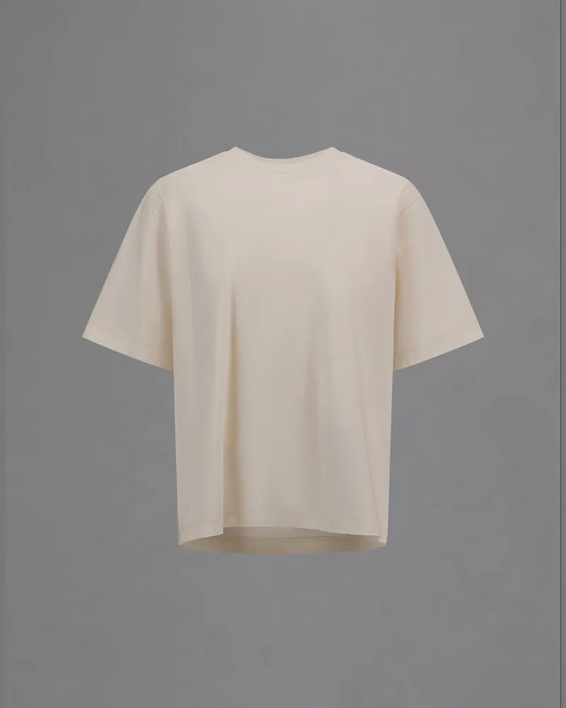 Herno T-shirt Laminar Aus Mercerized Jersey -   Weiß Weiß