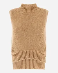 Herno Weste Aus Sultan Knit Camel