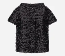 Cape Aus Paillettes Mesh