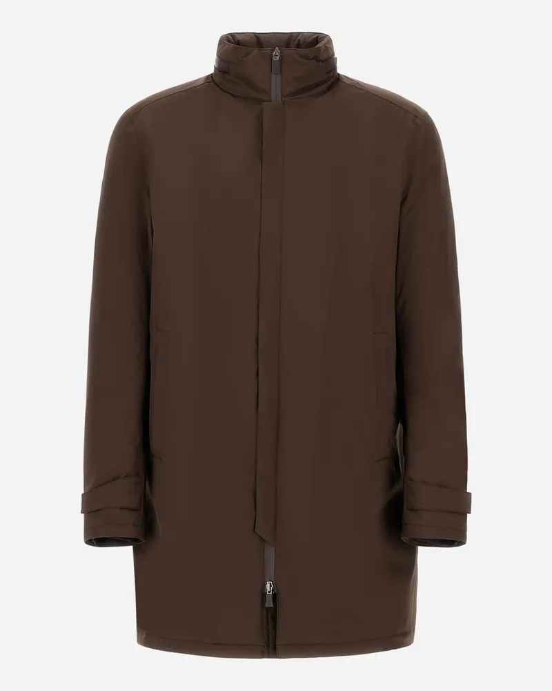 Herno Regenmantel Aus 2 Layers Windstopper - Mann Regenmäntel Braun Braun