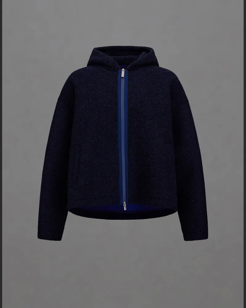 Herno Jacke Laminar Aus Technical Wool -   Blau Blau