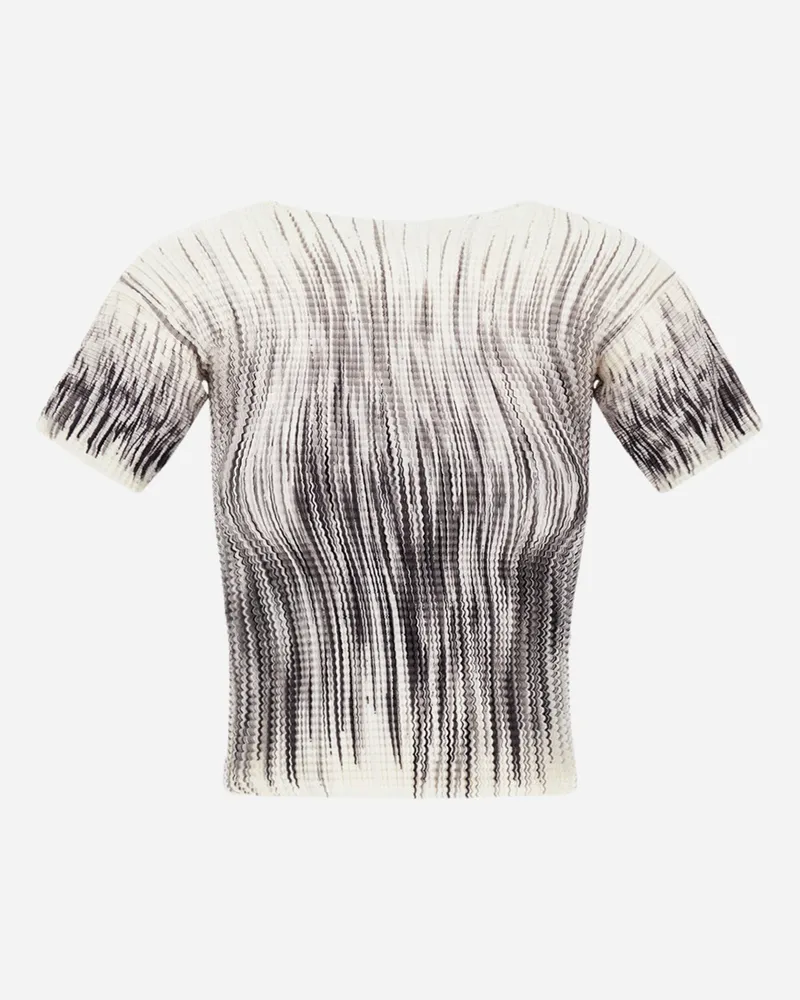 Herno Top Aus Shades Of Plissé Schwarz