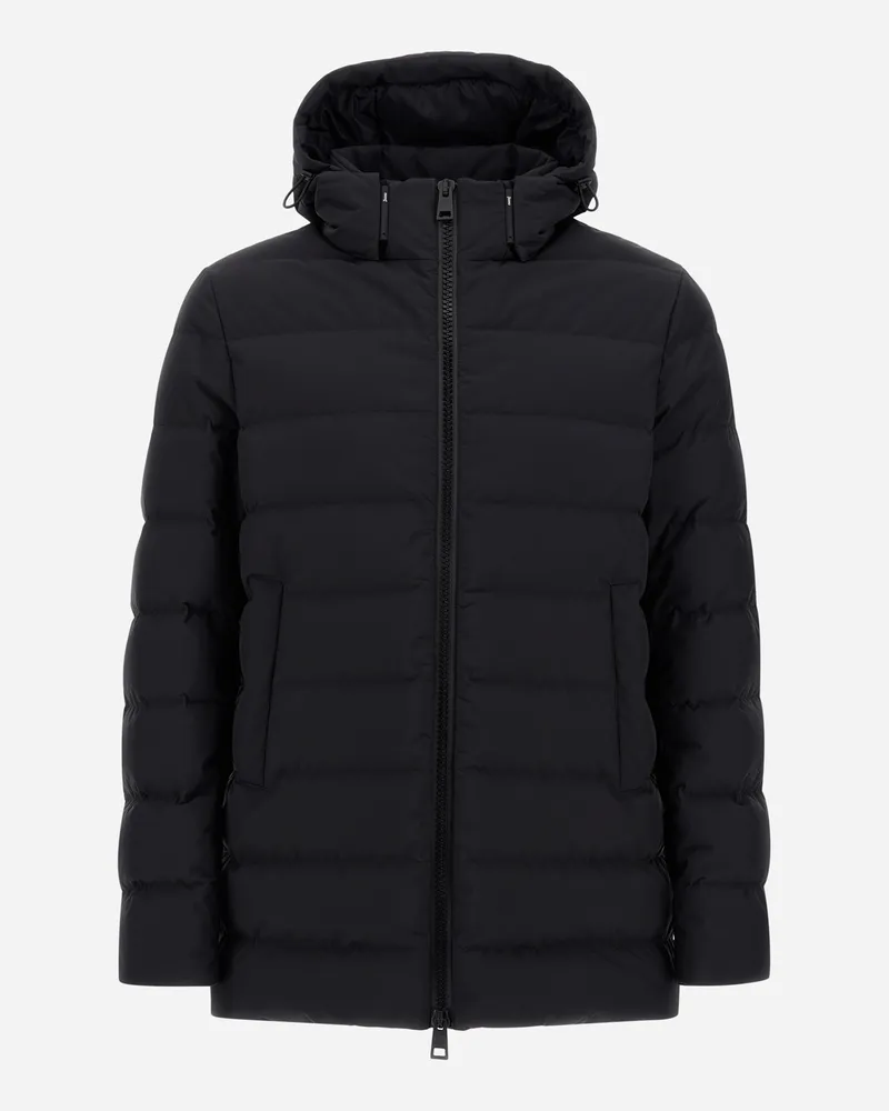 Herno Jacke Aus 2 Layers Windstopper - Mann Parka & Jacken Schwarz Schwarz