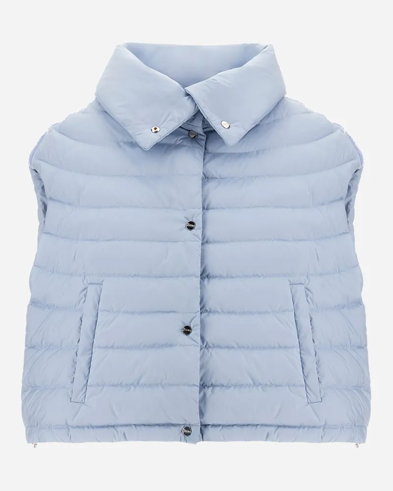 Herno Weste Resort Aus Leichtem, Mattem Nylon - Frau Weste Hellblau Hellblau