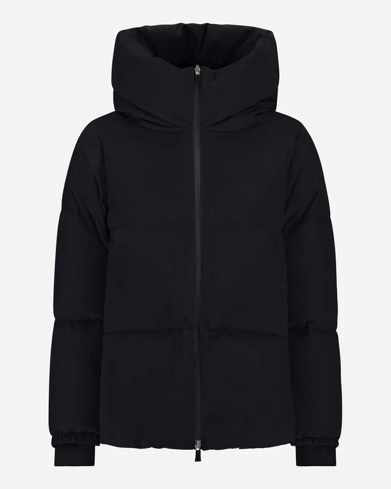 Herno Cape Aus Wasserdichtem Cord - Frau Capes Schwarz Schwarz