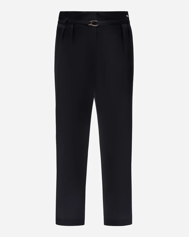 Herno Hose Aus Structured Nylon Schwarz