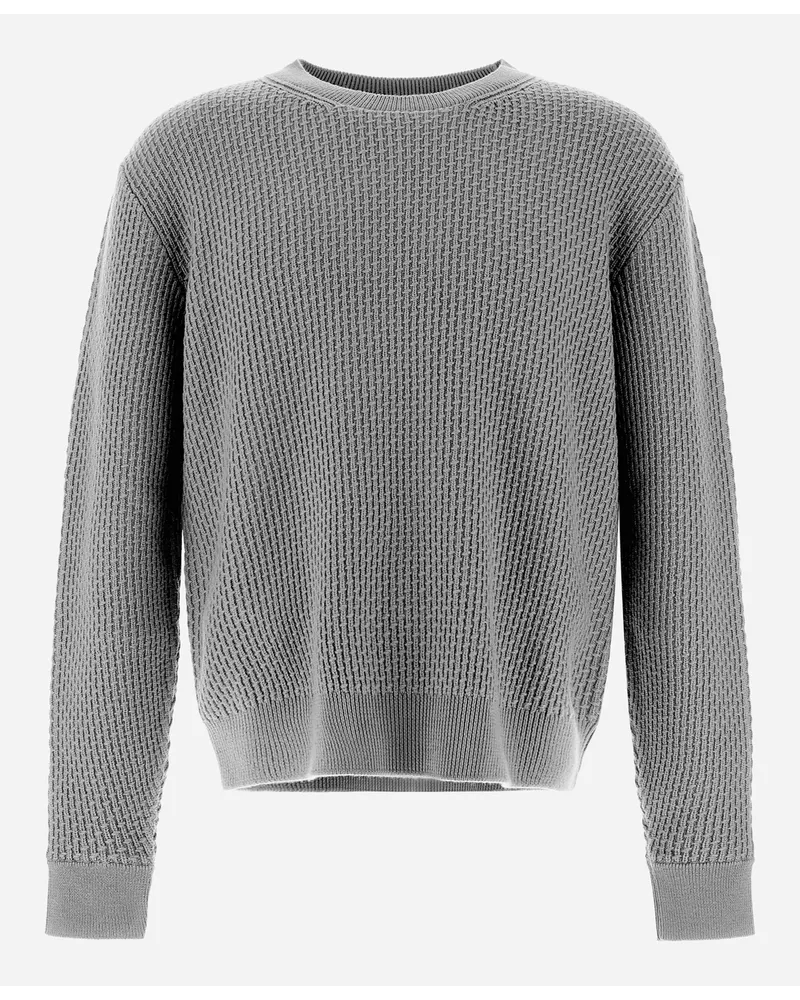 Herno Pulli Resort Aus Endless Operated Wool Hellgrau