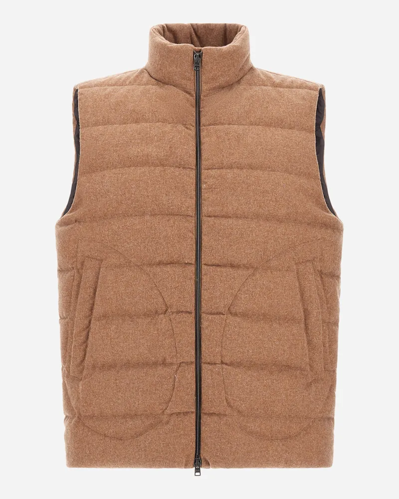 Herno Lo Smanicato - Mann Weste Camel Camel