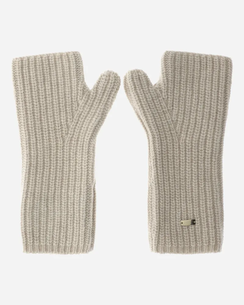 Herno Handschuhe Aus Cob Stitch Carded Wool - Frau Handschuhe Chantilly Chantilly