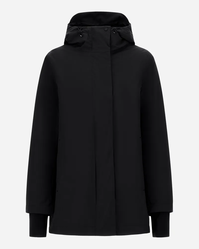 Herno A-form-jacke Aus 2 Layers Windstopper - Frau A-shape Schwarz Schwarz