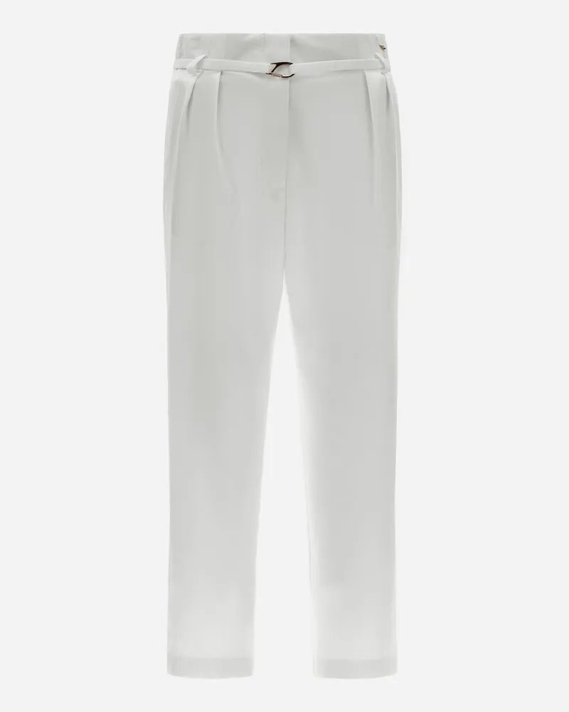 Herno Hose Aus Structured Nylon Weiß