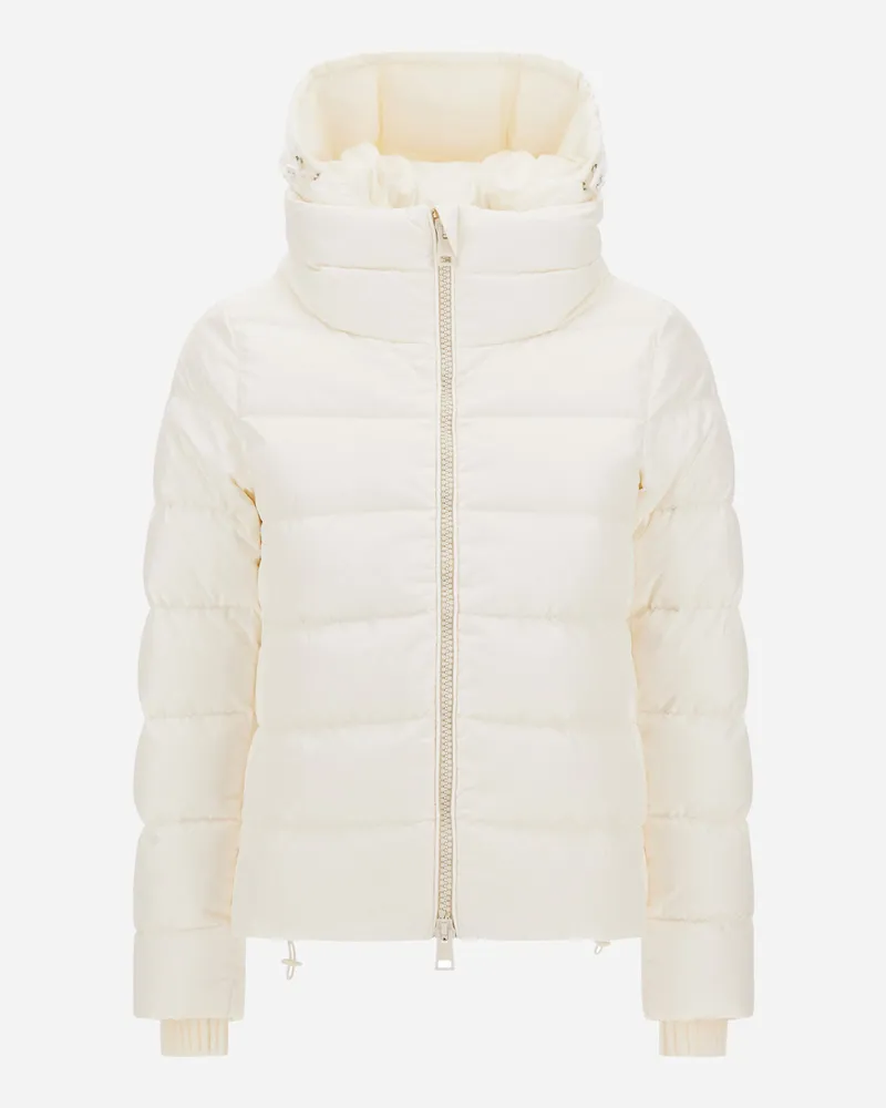 Herno Jacke Mit Stehkragen Aus Nylon Chamonix - Frau Capes Weiß Weiß