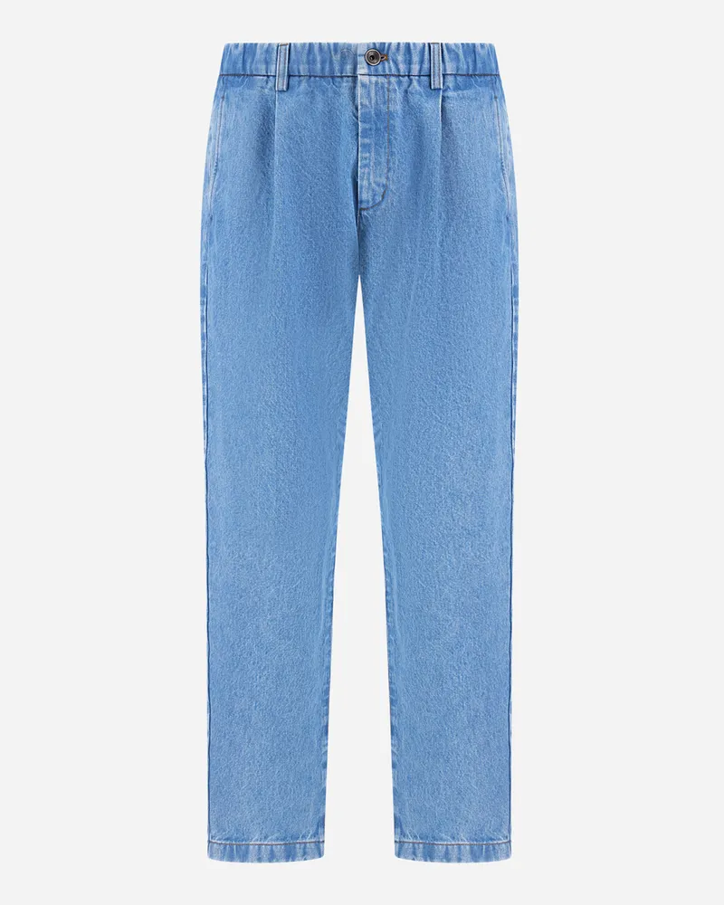Herno Hose Mit Abnähern Aus Denim - Mann Hose Hellblau Hellblau